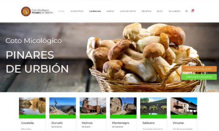 Web Coto Micológico Pinares de Urbión
