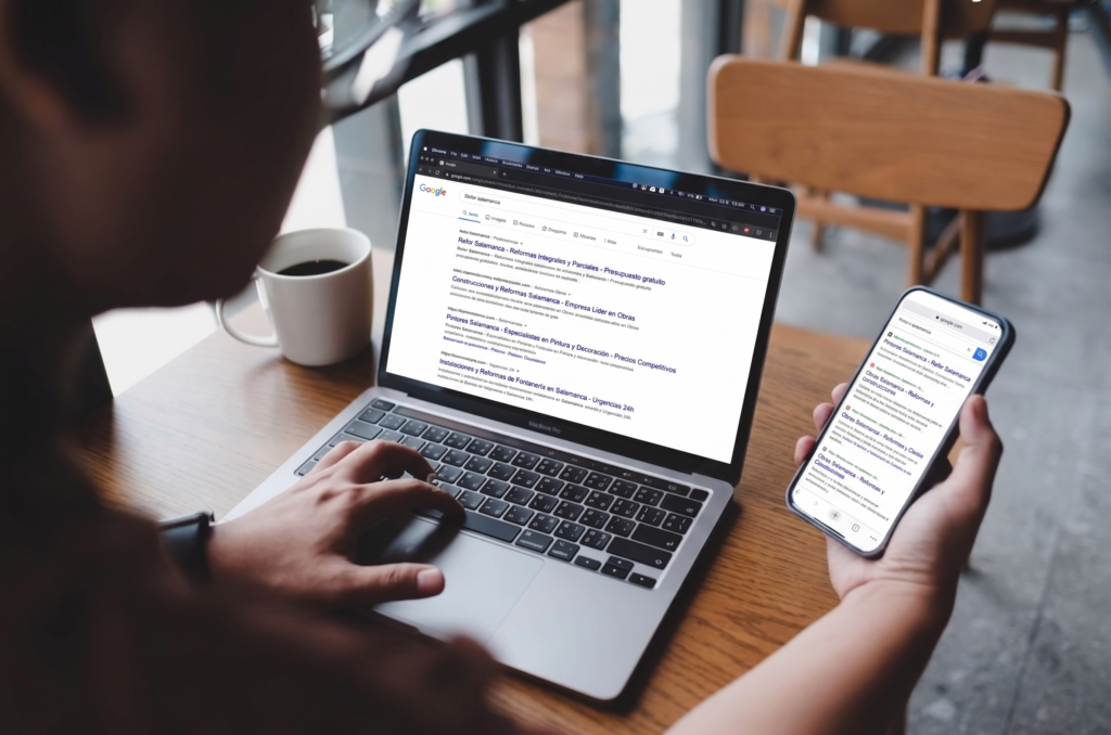 Comparación de resultados y reseñas en internet.